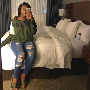 Pink Victoria secret anorak